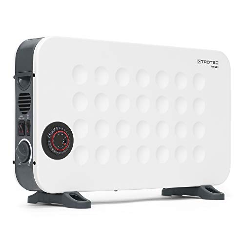 TROTEC Heizkörper elektro TCH 26 E – Heizleistung 750 W / 1250 W / 2000 W – Konvektor mobil, weiß von TROTEC