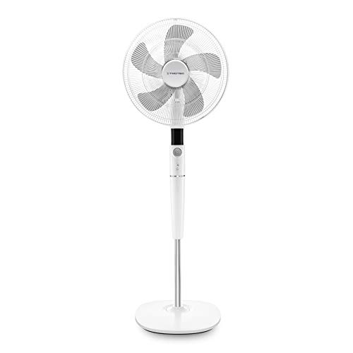 TROTEC Standventilator TVE 26 S – 30 Watt, oszillierend 85°, 5 Betriebsmodi, Ø 40 cm, höhenverstellbar, mit Fernbedienung, LED-Display von TROTEC