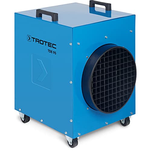 TROTEC Bauheizer TDE 95 – Heizleistung 0,1 kW / 9 kW / 13,5 kW / 18 kW – Luftmenge 1074 m³/h – Heizgebläse elektrisch für Baustelle von TROTEC