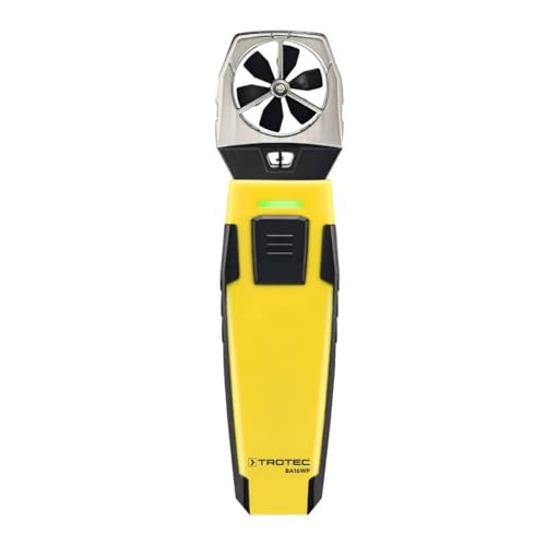 TROTEC Windmesser BA16WP – Windmessgerät, Anemometer – Messbereich 0,6 bis 30 m/s, MultiMeasure Mobile App von TROTEC
