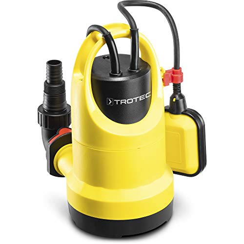 TROTEC Tauchpumpe TWP 4006 E – Pumpe für Klarwasser – Fördermenge 7300 l/h, Eintauchtiefe max. 7 m, Rückflussstopp, IP8X von TROTEC