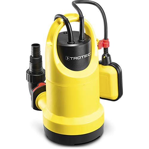 TROTEC Tauchpumpe TWP 7506 E – Pumpe für Klarwasser – Fördermenge 1300 l/h, Eintauchtiefe max. 7 m, Rückflussstopp, IP8X, Einfacher Schlauchanschluss von TROTEC