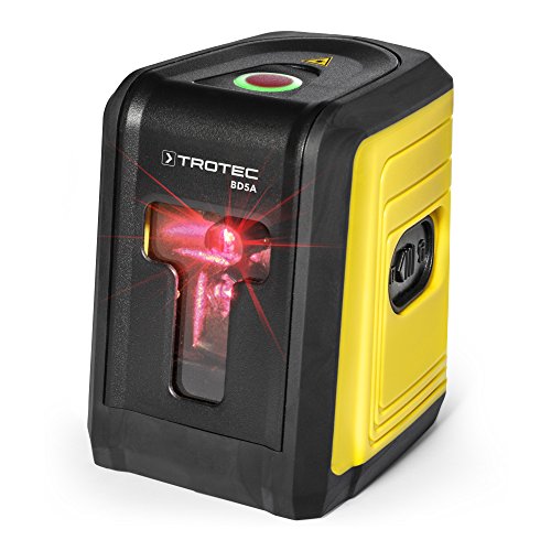TROTEC Kreuzlinienlaser selbstnivellierend BD5A – Baulaser, 10 m Reichweite – leicht, ultrakompakt, Batteriebetrieb, Roter Laser von TROTEC
