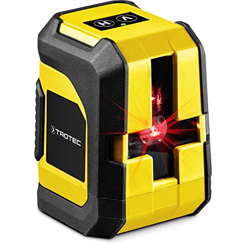 TROTEC Kreuzlinienlaser selbstnivellierend BD6A – Baulaser, 10 m Reichweite, IP54 – 3 Projektionsmodi, Hohe Genauigkeit ± 3 mm, Roter Laser von TROTEC