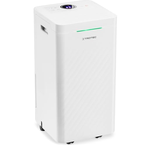 TROTEC Luftentfeuchter & Luftreiniger TTK 27 HEPA – 10 l/24 h, HEPA-H13-Filter, hygrostatisch, LED-Luftqualitätsanzeige, Timer von TROTEC