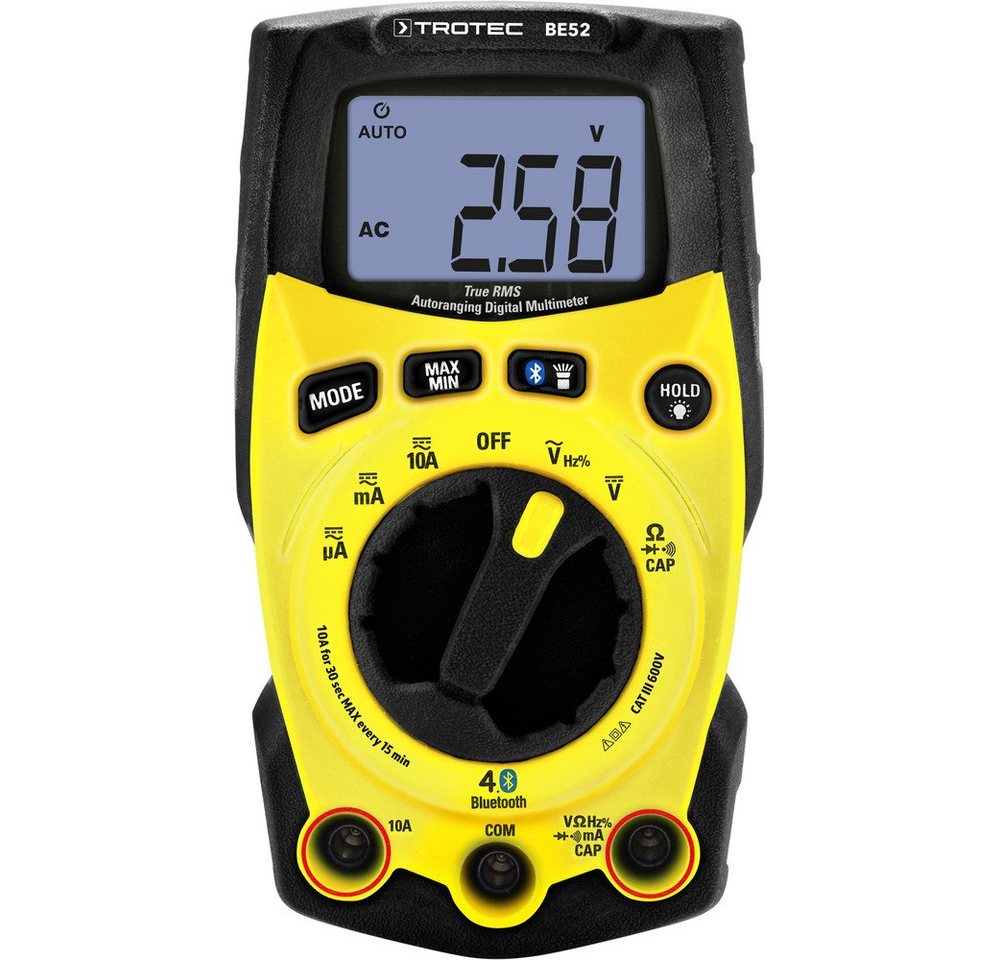 TROTEC Multimeter Digitales True-RMS-Multimeter BE52 von TROTEC