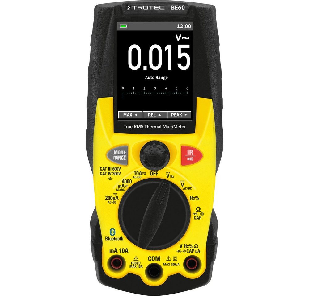 TROTEC Multimeter Digitales True-RMS-Multimeter mit integrierter Wärmebildkamera BE60 von TROTEC