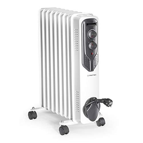 TROTEC Radiator Heizung TRH 20 E – Heizleistung 800 W / 1200 W / 2000 W – Elektro Heizkörper, 9 Rippen, Raumgröße 25 m² / 60 m³ von TROTEC