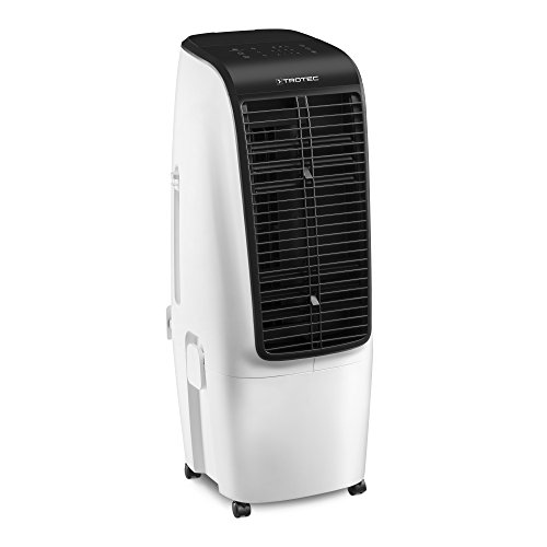 TROTEC PAE 51 Aircooler, mobiles 4 in 1 Klimagerät, Luftkühler, Ventilator, Lufterfrischer und Luftbefeuchter (4 Gebläsestufen, Timer, Nacht-Modus uvm.), 1210003025, Grau Schwarz von TROTEC