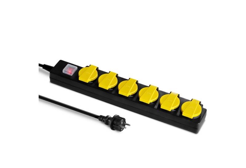 TROTEC PVP6 Mehrfachsteckdose, Schutzkontakt-Steckdosenleiste Langes 2 m Kabel von TROTEC