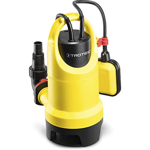 TROTEC Tauchpumpe TWP 7536 E – Pumpe für Schmutzwasser – Fördermenge 12500 l/h, Leistung 750 Watt, Eintauchtiefe max. 7 m, Trockenlaufschutz, IPX8 von TROTEC