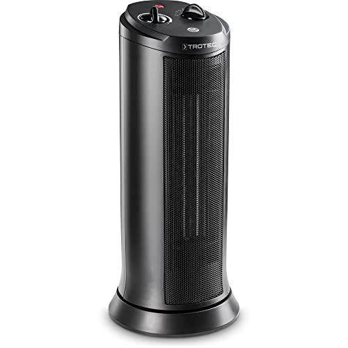 TROTEC Keramik Heizlüfter TFC 19 E – Heizleistung 1200 W / 2000 W – Heizung mit Thermostat, Raumgröße 24 m² bis 60 m³, Oszillationsfunktion 70° von TROTEC