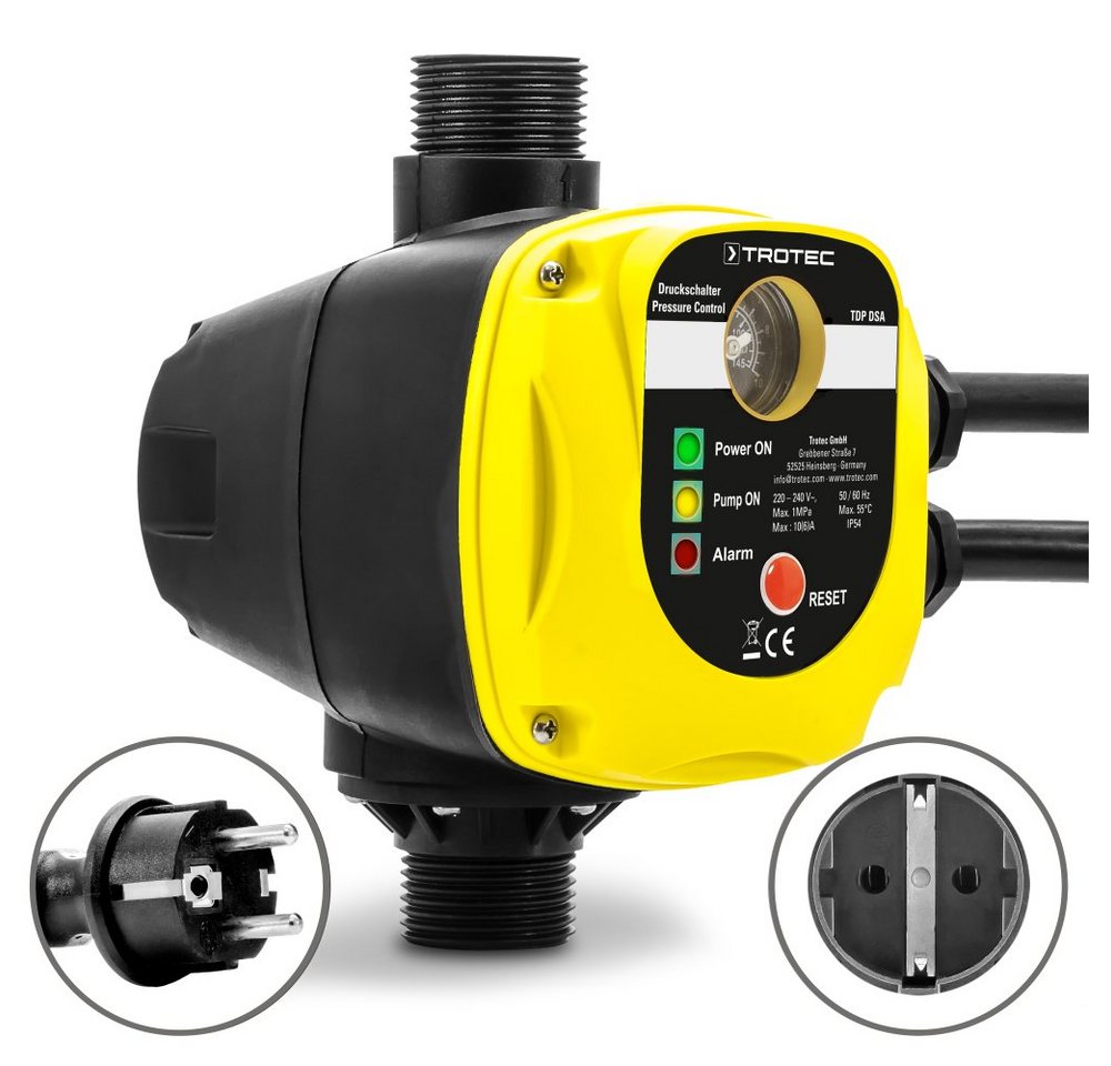 TROTEC Wasserpumpe Zubehör Druckschalter TDP DSA mit Stecker TROTEC Wasserpumpe Zubehör Druckschalter TDP DSA mit Stecker von TROTEC