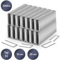 Tackerklammern-Set Typ 55, 15-20 mm Länge (3000 Stück) - Trotec von TROTEC