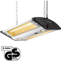TROTEC Deckenheizstrahler Infrarot IR 2000 C – Heizleistung 1000 W / 2000 W – Terrasse, Integrierte LED-Spots, inkl. Fernbedienung von TROTEC