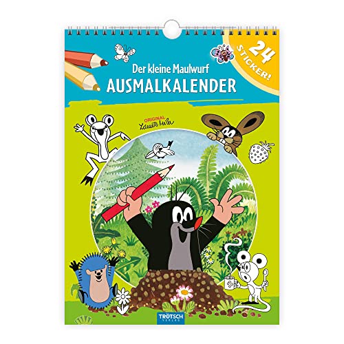 Trötsch Ausmalkalender immerwährend Der kleine Maulwurf: jahresunabhängiger immerwährender Wandkalender von TROTSCH