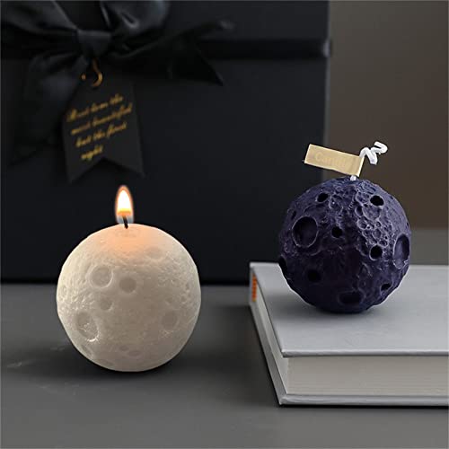 TROYSINC Kerzenform Silikon Mond Kerze Silikonform 3D Silikonform Kerzengießform Runde Kerze Silikonform Kerzenherstellung Gießformen, DIY Duftkerzenform, Soap Silicone Molds TROYSINC Kerzenform Silikon Mond Kerze Silikonform 3D Silikonform Kerzengießform Runde Kerze Silikonform Kerzenherstellung Gießformen, DIY Duftkerzenform, Soap Silicone Molds von TROYSINC