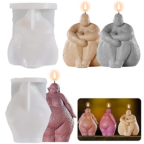 TROYSINC Körper-Kerzen-Form,2 Stück Plump Frauen Körperkerzen-Form,Fett Weibliche Körperform, Epoxid Menschliche Form,Körperständer Ornamente Harzform,3D Kerzenherstellung Seifenform TROYSINC Körper-Kerzen-Form,2 Stück Plump Frauen Körperkerzen-Form,Fett Weibliche Körperform, Epoxid Menschliche Form,Körperständer Ornamente Harzform,3D Kerzenherstellung Seifenform von TROYSINC