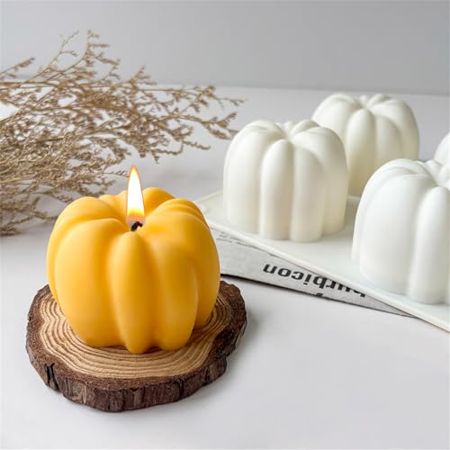 TROYSINC Silikonform Gießformen Silikon Kürbis DIY Halloween Deko Kürbis Resin Formen Epoxidharz Formen Gießform Handgefertigte Silikonform Kürbisform von TROYSINC
