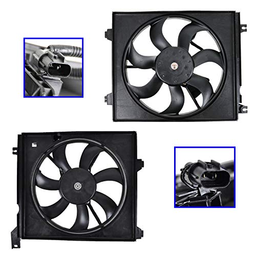 TRQ Kühler AC Kondensator Lüfter Montage Paar Set von 2 Stück Kompatibel mit Kia Spectra 5 TRQ Kühler AC Kondensator Lüfter Montage Paar Set von 2 Stück Kompatibel mit Kia Spectra 5 von TRQ