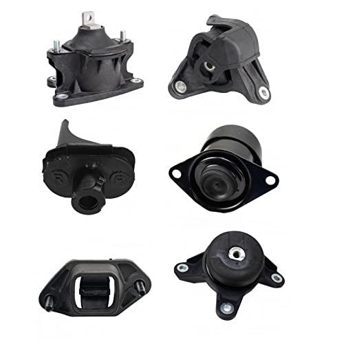 TRQ Motor-Getriebemotor-Halterungs-Set, 6-teilig, für Honda Accord 2,4 l bei Automatikgetriebe / 2009–2014 Acura TSX von TRQ