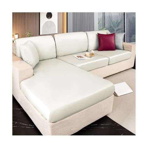TRQQWEQQ Stretch Sofa Überzug Universelle rutschfeste Sofaschoner Ultra Weicher Sofaschoner FüR Kinder Hunde Haustiere(Begie,Extra-Large (XXL)) von TRQQWEQQ
