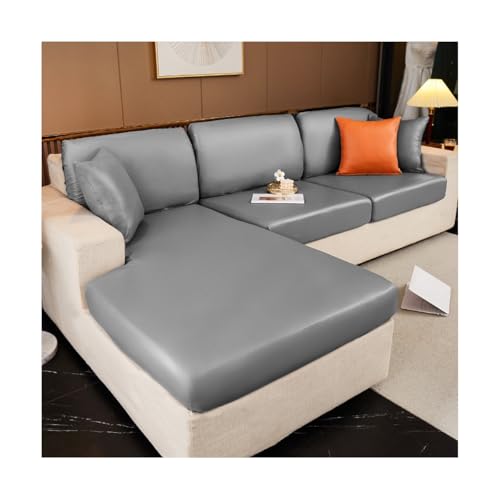 TRQQWEQQ Stretch Sofa Überzug Universelle rutschfeste Sofaschoner Ultra Weicher Sofaschoner FüR Kinder Hunde Haustiere(Gray,Extra-Large (S)) von TRQQWEQQ