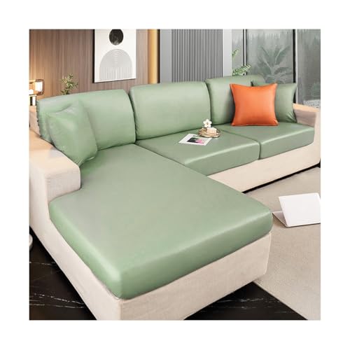 TRQQWEQQ Stretch Sofa Überzug Universelle rutschfeste Sofaschoner Ultra Weicher Sofaschoner FüR Kinder Hunde Haustiere(Green,Backrest (S)) von TRQQWEQQ