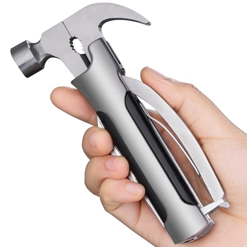 Multitool Hammer, Geburtstagsgeschenk für Männer Geschenke Vatertag, 14 in 1 Multitool Werkzeug, Hochzeitstag Geschenkideen für Männer Papa Partner Stiefvater Ehemann Freund, Coole Praktische Gadgets von TRSCIND