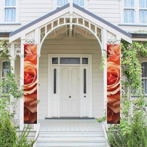 2 Stück Willkommensbanner zum Aufhängen, Frühling Sommer Haustür Veranda Banner Rose Blume saisonale Tür hängende Veranda Schild Bauernhaus Indoor Wand Hintergrund Dekoration Outdoor Flagge 180 x 30 2 Stück Willkommensbanner zum Aufhängen, Frühling Sommer Haustür Veranda Banner Rose Blume saisonale Tür hängende Veranda Schild Bauernhaus Indoor Wand Hintergrund Dekoration Outdoor Flagge 180 x 30 von TRSGKSQP