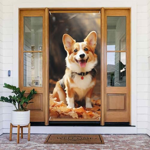Welcome Spring Door Cover Large Hanging Banner Corgi Dog Welcome Porch Sign French Privacy Door Window Curtains Photography Background Seasonal Outdoor Decoration Welcome Spring Door Cover Large Hanging Banner Corgi Dog Welcome Porch Sign French Privacy Door Window Curtains Photography Background Seasonal Outdoor Decoration von TRSGKSQP