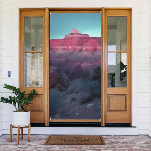 Welcome Spring Door Cover Large Hanging Banner Grand Canyon Welcome Porch Sign French Privacy Door Window Curtains Photography Background Seasonal Outdoor Decoration von TRSGKSQP