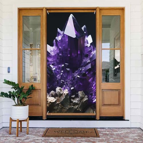 Welcome Spring Door Cover Large Hanging Banner Purple Amethyst Welcome Porch Sign French Privacy Door Window Curtains Photography Background Seasonal Outdoor Decoration Welcome Spring Door Cover Large Hanging Banner Purple Amethyst Welcome Porch Sign French Privacy Door Window Curtains Photography Background Seasonal Outdoor Decoration von TRSGKSQP