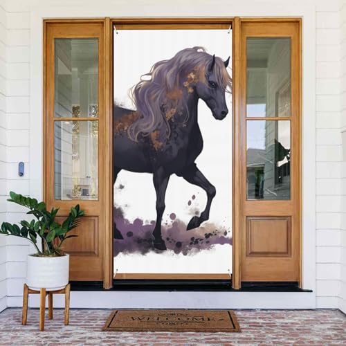 Welcome Spring Door Cover Large Hanging Banner Purple Horse Welcome Porch Sign French Privacy Door Window Curtains Photography Background Seasonal Outdoor Decoration Welcome Spring Door Cover Large Hanging Banner Purple Horse Welcome Porch Sign French Privacy Door Window Curtains Photography Background Seasonal Outdoor Decoration von TRSGKSQP