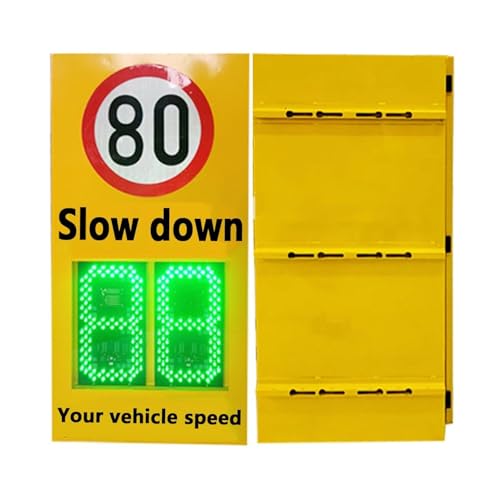 Geschwindigkeitsanzeige-Radar-Verkehrszeichen-Zubehör, Geschwindigkeitsradar-Feedback-Warnschilder, Maximalgeschwindigkeitsbegrenzung selbst einstellbar(Mainselectricity) von TRTDYFKH