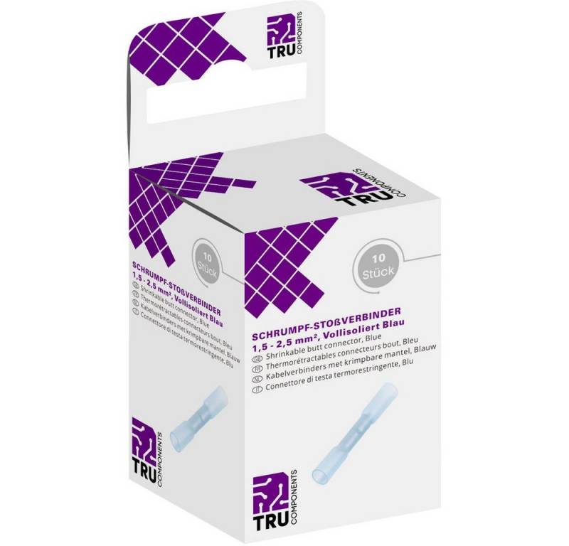 TRU COMPONENTS Stoßverbinder TRU COMPONENTS T1904C069 Stoßverbinder mit Schrumpfschlauch 1.50 mm² 2, T1904C069 von TRU COMPONENTS