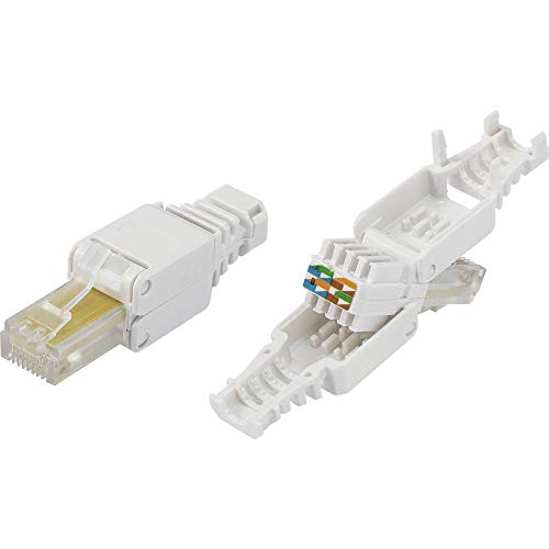 TRU COMPONENTS 93014c935 RJ45-Stecker, werkzeuglos 817966 Stecker, gerade Natur 1St. von TRU Components