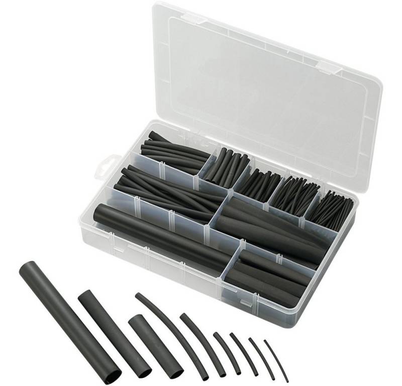 TRU COMPONENTS Schrumpfschlauch TRU COMPONENTS 1572181 Schrumpfschlauchsortiment Schwarz Schrumpfrat, (HST-302S) von TRU COMPONENTS