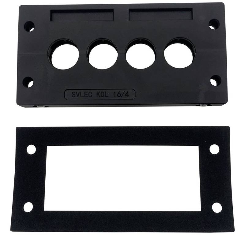 TRU COMPONENTS Kabeldurchfuhr TRU COMPONENTS TC-KDL 16/4 Kabeleinführungsleiste Klemm-Ø (max) 16, TC-KDL 16/4 von TRU COMPONENTS