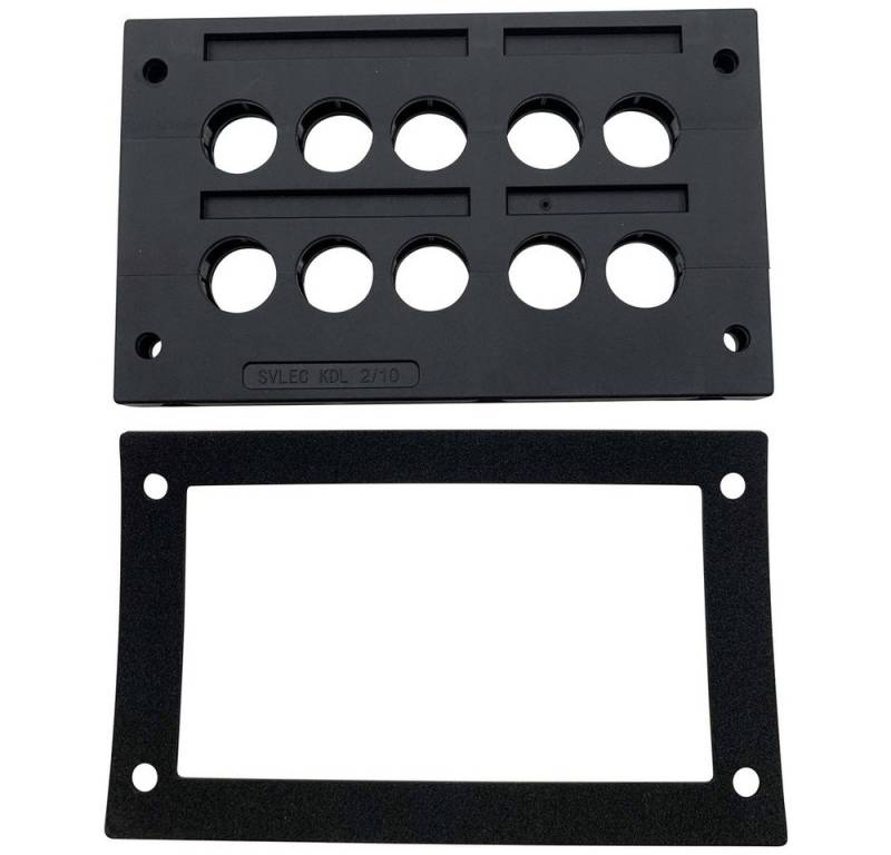 TRU COMPONENTS Kabeldurchfuhr TRU COMPONENTS TC-KDL 2/10 Kabeleinführungsleiste Klemm-Ø (max) 16, TC-KDL 2/10 von TRU COMPONENTS