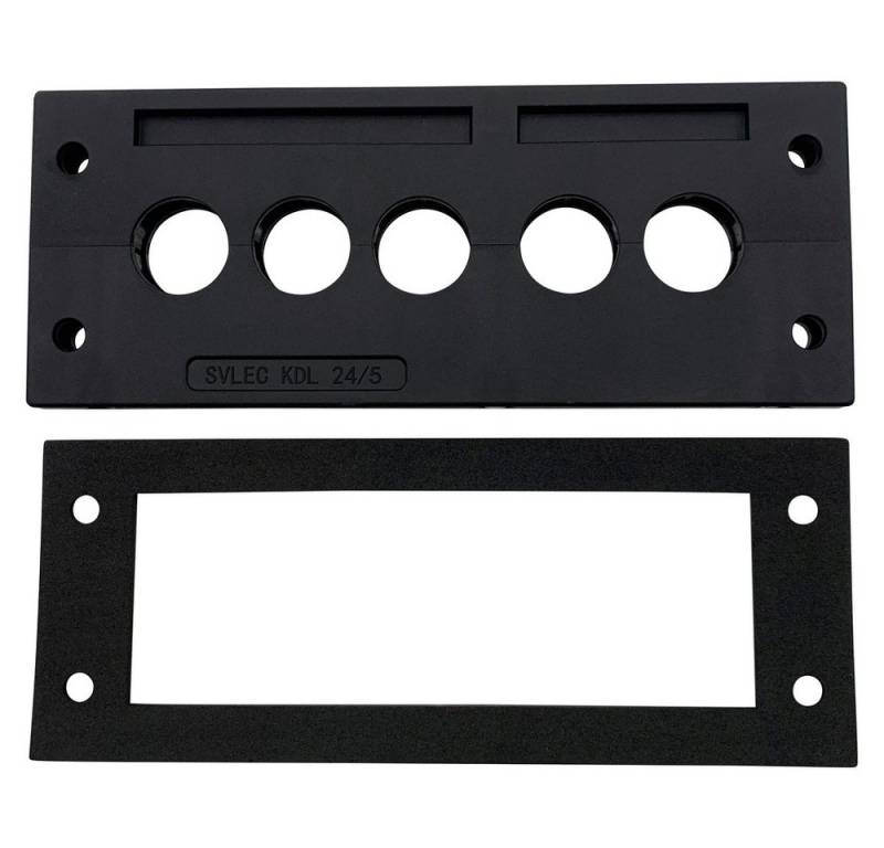 TRU COMPONENTS Kabeldurchfuhr TRU COMPONENTS TC-KDL 24/5 Kabeleinführungsleiste Klemm-Ø (max) 16, TC-KDL 24/5 von TRU COMPONENTS