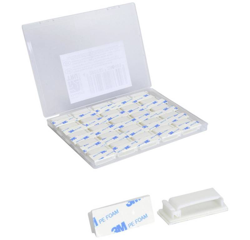 TRU COMPONENTS Kabelverbinder-Sortiment TRU COMPONENTS T24CA075 Befestigungssockel selbstklebend TC-12888572, T24CA075 von TRU COMPONENTS