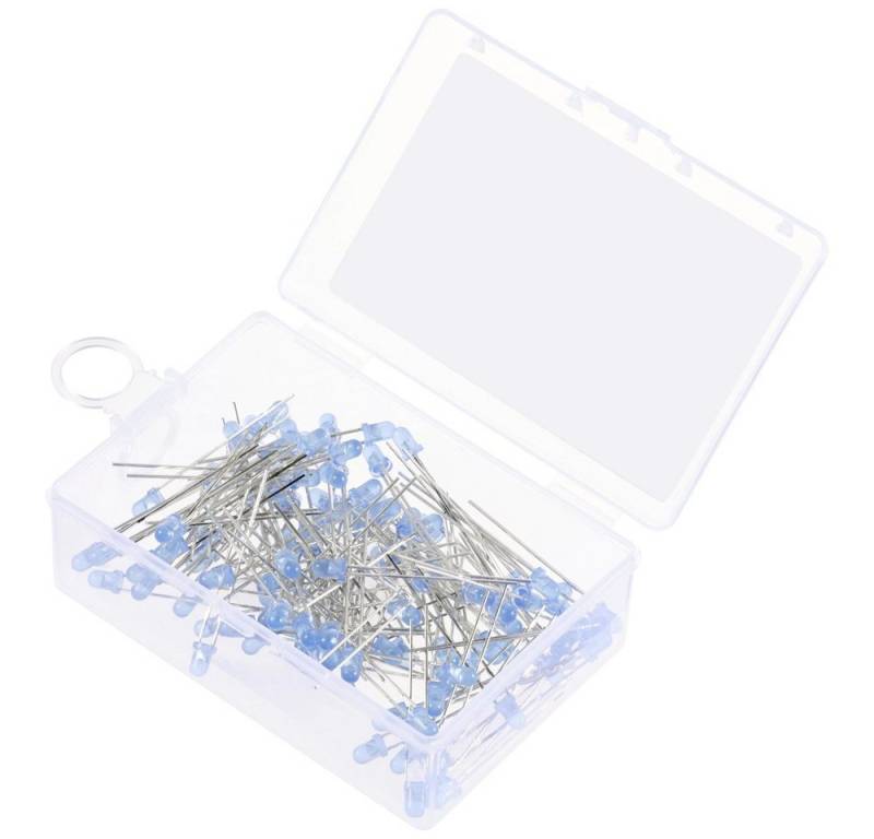 TRU COMPONENTS LED-Leuchtmittel TRU COMPONENTS LED bedrahtet Blue Rund 3 mm 2500 mcd 30 ° 20 mA 2.7 von TRU COMPONENTS