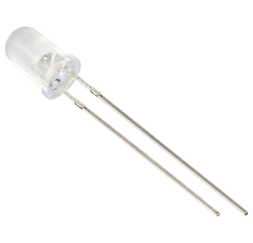 TRU COMPONENTS LED-Leuchtmittel TRU COMPONENTS LED bedrahtet Kaltweiß Rund 5 mm 70000 mcd 15 ° von TRU COMPONENTS