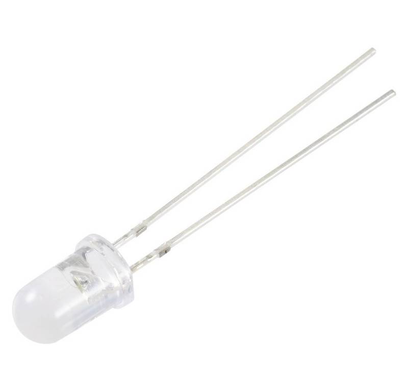 TRU COMPONENTS LED-Leuchtmittel TRU COMPONENTS LED bedrahtet Orange Rund 5 mm 3000 mcd 100 ° 20 mA 2 von TRU COMPONENTS