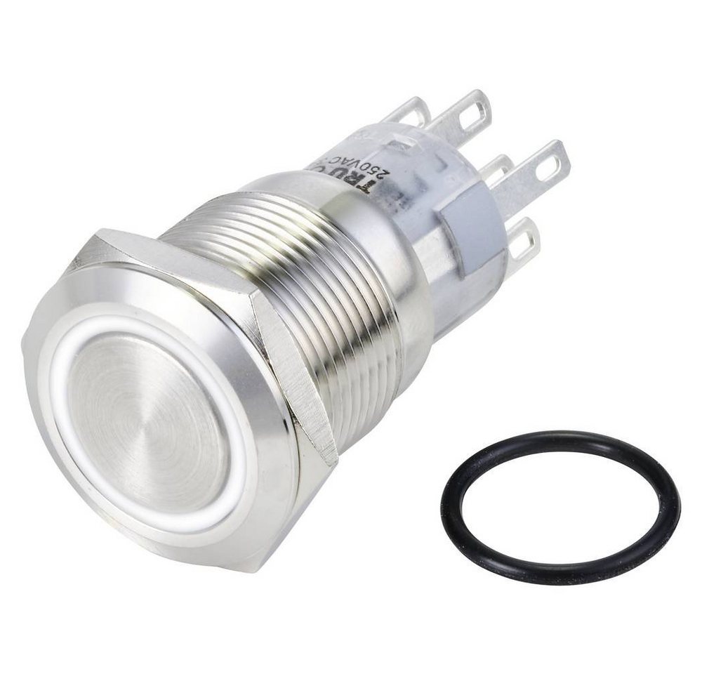 TRU COMPONENTS Schalter Drucktaster Serie LAS1-AGQ-22ZE LED 24 V TC-10090988 von TRU COMPONENTS