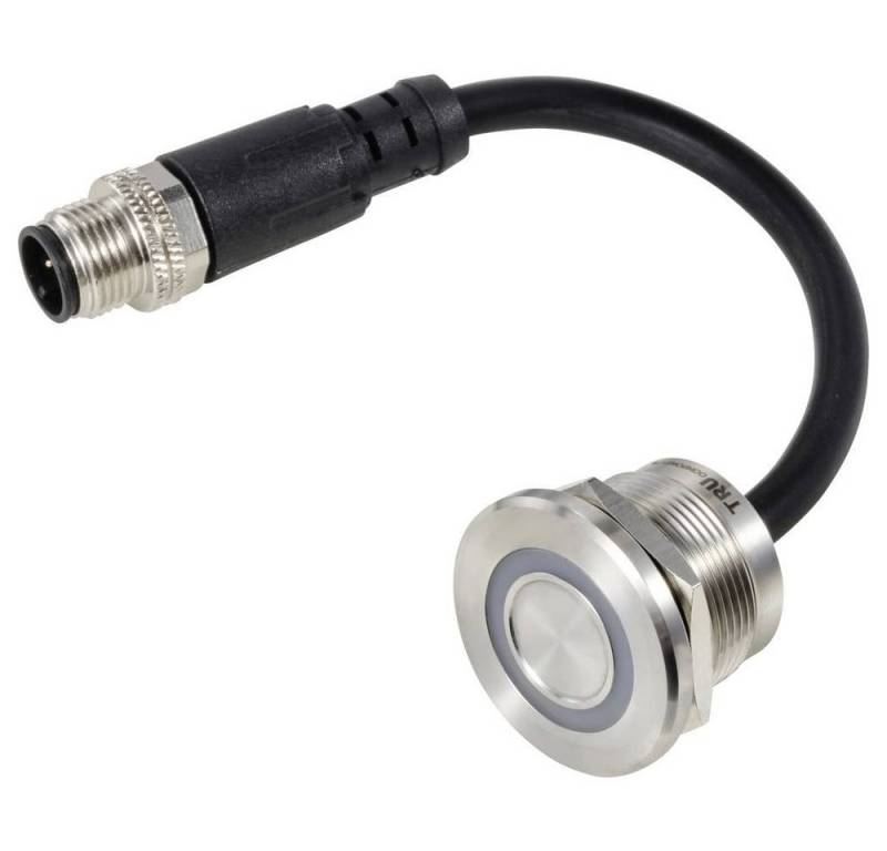 TRU COMPONENTS Schalter Kapazitiver Taster mit M12 Stecker, 22 mm 24 V von TRU COMPONENTS