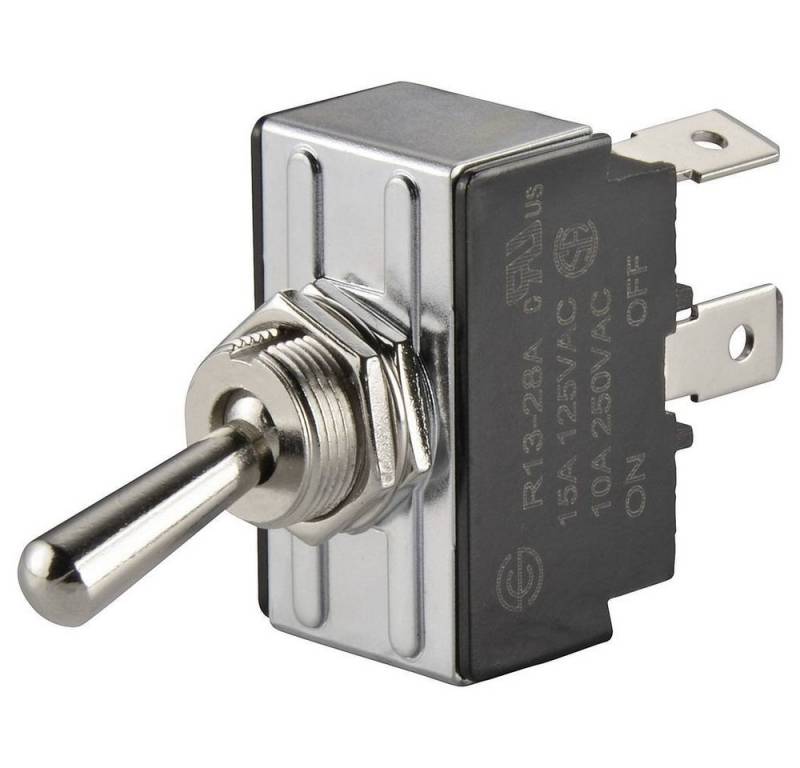 TRU COMPONENTS Schalter Kippschalter, Metallhebel von TRU COMPONENTS