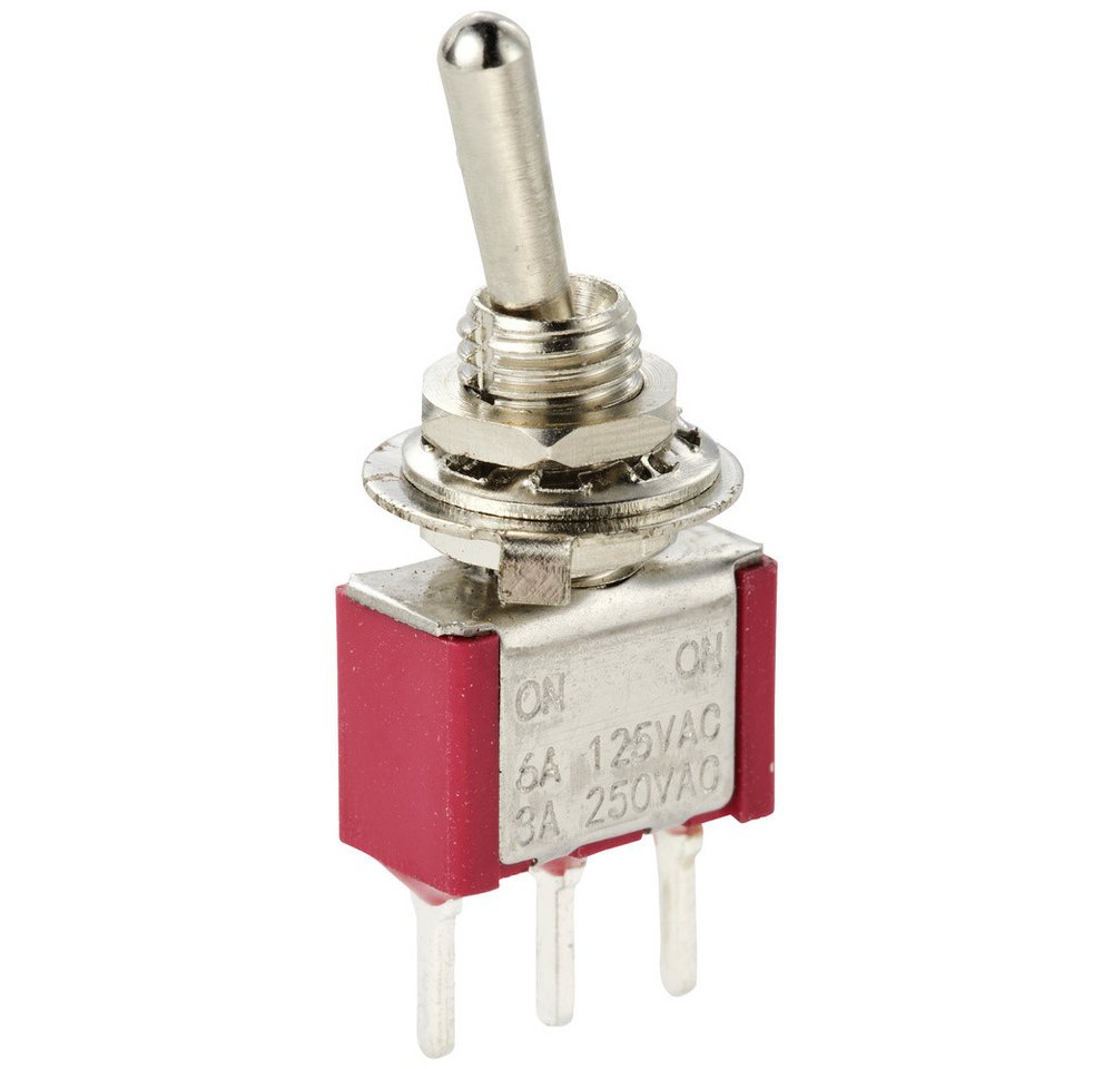 TRU COMPONENTS Schalter TRU COMPONENTS TC-11546992 Kippschalter 125 V/AC, 250 V/AC 3 A 1 x Ei (TC-11546992) von TRU COMPONENTS