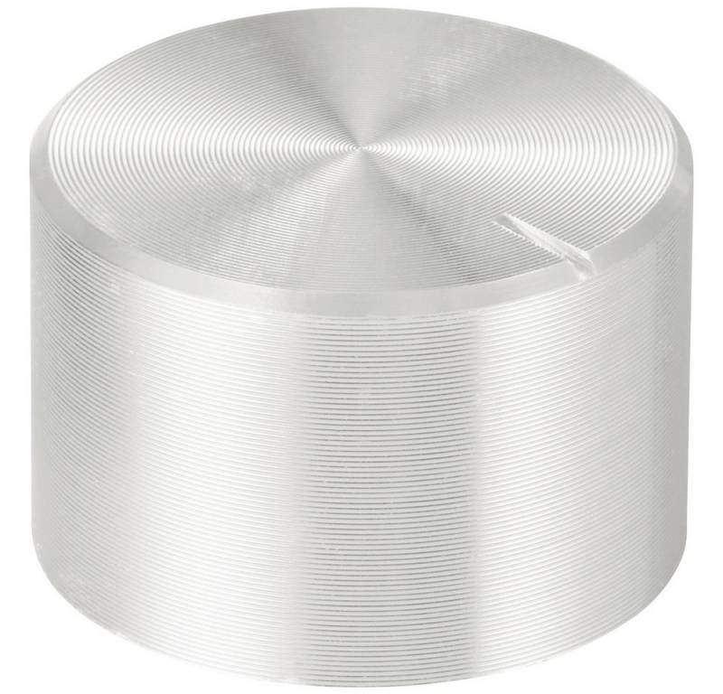 TRU COMPONENTS Schalter TRU COMPONENTS TC-11613836 Drehknopf mit Knopfmarkierung Silber (x (TC-11613836) von TRU COMPONENTS